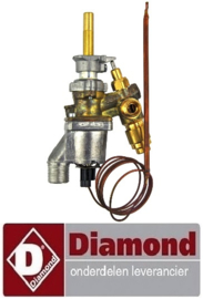 VE026.671.002.00 - Thermostatische  Gaskraan 300 Graden voor gasfornuis DIAMOND G65/4BF7