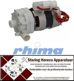 P144501446 - Naspoelpomp ingang ø 28mm uitgang ø 26mm type 4213E2250 220-240V 50Hz fasen 1 0,19kW RHIMA