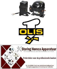 233605144 -Compressor koelmiddel R404a/R507 type NEK2168GK 3/4HP cilinderinhoud 14,28cm³ CSR 220-240V H 200mmb OLIS