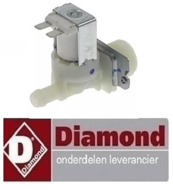 231373024 -Magneetventiel enkel recht 220-240VAC ingang 3/4" uitgang 11,5mm ingang 6,7l/min t.max. 90°C voor vaatwasser DIAMOND 04d/6s