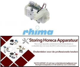 164500520 -Pomp ingang ø 33mm uitgang ø 30/28mm type T33 230V 50Hz fasen 1 0,25kW 0,34PS L 190mm RHIMA