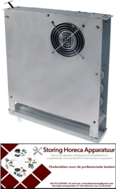 257750436 - Verdamper L 380mm H 425mm dikte 70mm inbouwpositie gecentreerd 135m³/h - 2,1m/s