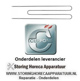 4399.17110.23 - Verwarmingselement onder 1500 Watt, 230 Volt,  L 900 mm x B 245 mm CUPPONE PIZZA OVEN