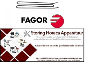 937418802 -Verwarmingselement banketwagen 1000W 230V L 385mm B 80mm H 35mm aansluiting M4 draad M12x1,25 FAGOR