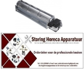 542601614 - Dwarsstroomventilator TFR 45 rol ø 45mm wals L 300mm motorpositie rechts 230V-50Hz 33 Watt
