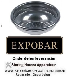 2617.50000.31 - Koffiefilter kopjes 1 hoeveelheid koffie 7 gram koffie - espressomachine EXPOBAR OFFICE 1 GR