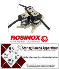 166370006 -Magneetventiel drievoudig recht 230VAC ingang 3/4" uitgang DN10 t.max. 90°C inschakeltijd 100% ROSINOX