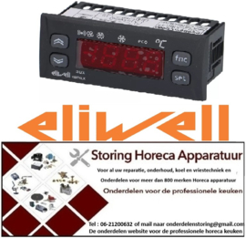 P6412102327 -Elektronische regelaar ELIWELL type IS974LX model IS24DI0XCD000 inbouwmaat 71x29mm DI Eliwell