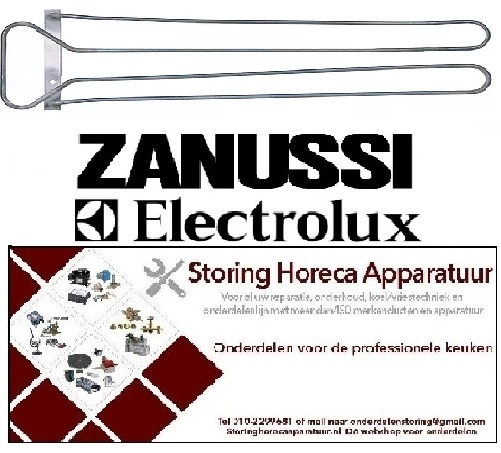 645417442 - Verwarmingselement 1500W 400V L 535mm B 140mm H 23mm flens L 162mm flens B 18mm LA 72mm ELECTROLUX