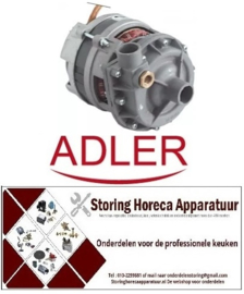 176500260 -Pomp ingang ø 30mm uitgang ø 30mm 230V 50Hz fasen 1 0,22kW 0,3PS L 185mm  ADLER