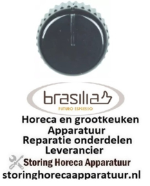 201111774 -Knop nulstreep ø 40mm as ø 5x5mm zwart BRASILIA