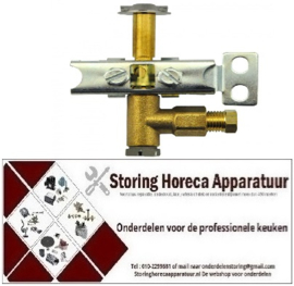 VE951106907 - Waakvlambrander type serie 100 3-vlammig sproeier ø 0,35mm gasaansluiting 6mm