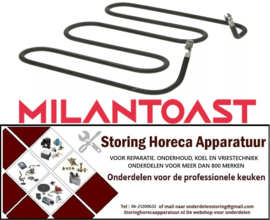 EM293016151 - Verwarmingselement 1070W - 230V onder voor klapgrill MILANTOAST
