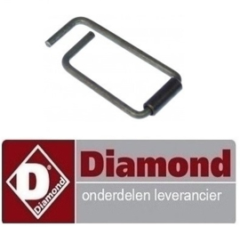 023514390 - Veer voor deurgreep ø 6mm L 54mm B 27,5mm DIAMOND
