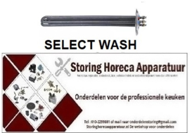 412230117 - Boilerverwarmingselement 7600 Watt - 400 Volt voor Boiler vaatwasser SELECT WASH SW503