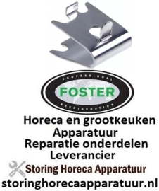 297690332 - Rekdrager L 31/28mm B 22mm H 17mm RVS met haak per 1 stuk FORSTER