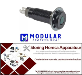 105360742 -Signaallamp ø 8mm groen 28V aansluiting vlaksteker 2,8mm Modular