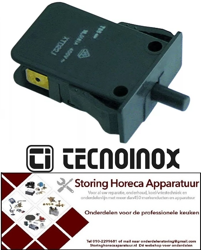 363345285 - Microschakelaar met drukstift pen bediend 400V 16A voor friteuse TECNOINOX