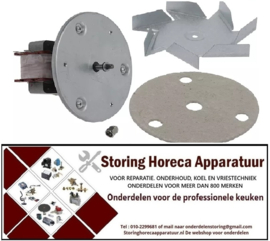 654601699 - OVEN Heteluchtventilator 220/240V 30W 50/60Hz  - ventilatorblad ø 150mm