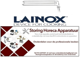440415736 -Verwarmingselement 3500W 230V VC 1 L 655mm B 125mm L1 30mm L2 625mm B2 88mm flens L 70mm flens B 22mm LAINOX