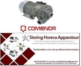 369500004 - Waspomp ingang ø 45mm uitgang ø 40mm type 1219.2521 230/400V 50Hz fasen 3 1,1kW 1,5PS L 300mm  Comenda