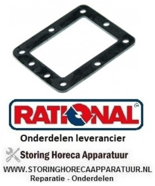 165550894 - Pakking L 122mm B 101mm materiaaldikte 4mm voor verwarmingslelement RATIONAL