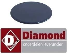 622105054 -Branderdeksel 3kW ø 100mm H 3,5mm glanzend voor gasfornuis DIAMOND C5FV6-BP