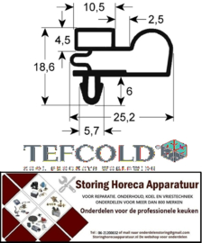 TEFCOLD  KOELDEURRUBBERS VOOR HORECA KOELKAST EN VRIESKASTEN