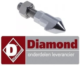 40658400300 - Tegenstuk voor deur sluiting met pin voor convectie oven DIAMOND CGE11