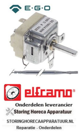 244390731 -Thermostaat EGO serie 55.19_ t.max. 195°C instelbereik 65-195°C 1-polig 1NO 16A voeler ø 4mm Elframo