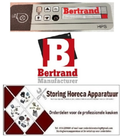 620-LEXAN-FE230KIT - Folie voor elektronische regelaar afzuigkap BERTRAND