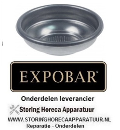 2617.50000.37  - Koffiefilter kopjes 1 hoeveelheid koffie 6,5 gram koffie - espressomachine EXPOBAR OFFICE 1 GR