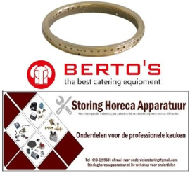 601105086 - Branderring 3,6kW voor branderdeksel ø 120 mm BERTOS