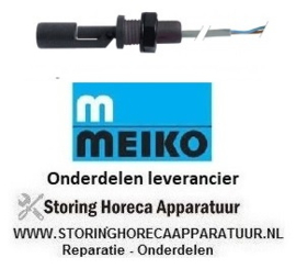 651345484 -Vlotterschakelaar draad M16x1,5 1NO of 1NC ø 17,5mm L 92mm inbouw ø 16mm 250V 1A kabel Meiko