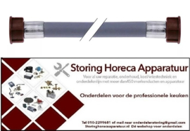 524520630 - Toevoerwaterslang PVC recht-recht DN13 aansluitingen 3/4" L 1000mm werkdruk 10bar