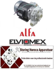 337499050 -Waspomp ingang ø 45mm uitgang ø 40mm type 230V 50Hz fasen 1 0,55kW 0,75PS L 283mm ALFA