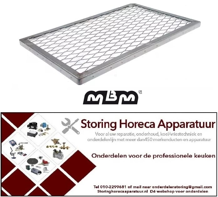 GS631104439 - Lavasteenrooster L 540mm B 340mm H 20mm MBM