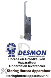 586690207 - Deursluiting hendel L 150mm bevestigingsafstand 117/132mm afsluitbaar voor koeling DESMON