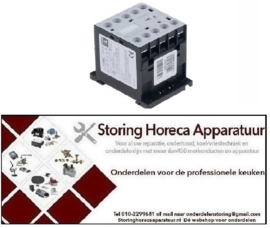 667380704 - Relais AC1 20A 230VAC (AC3/400V) 9A/4kW hoofdcontact 3NO hulpcontact 1NC