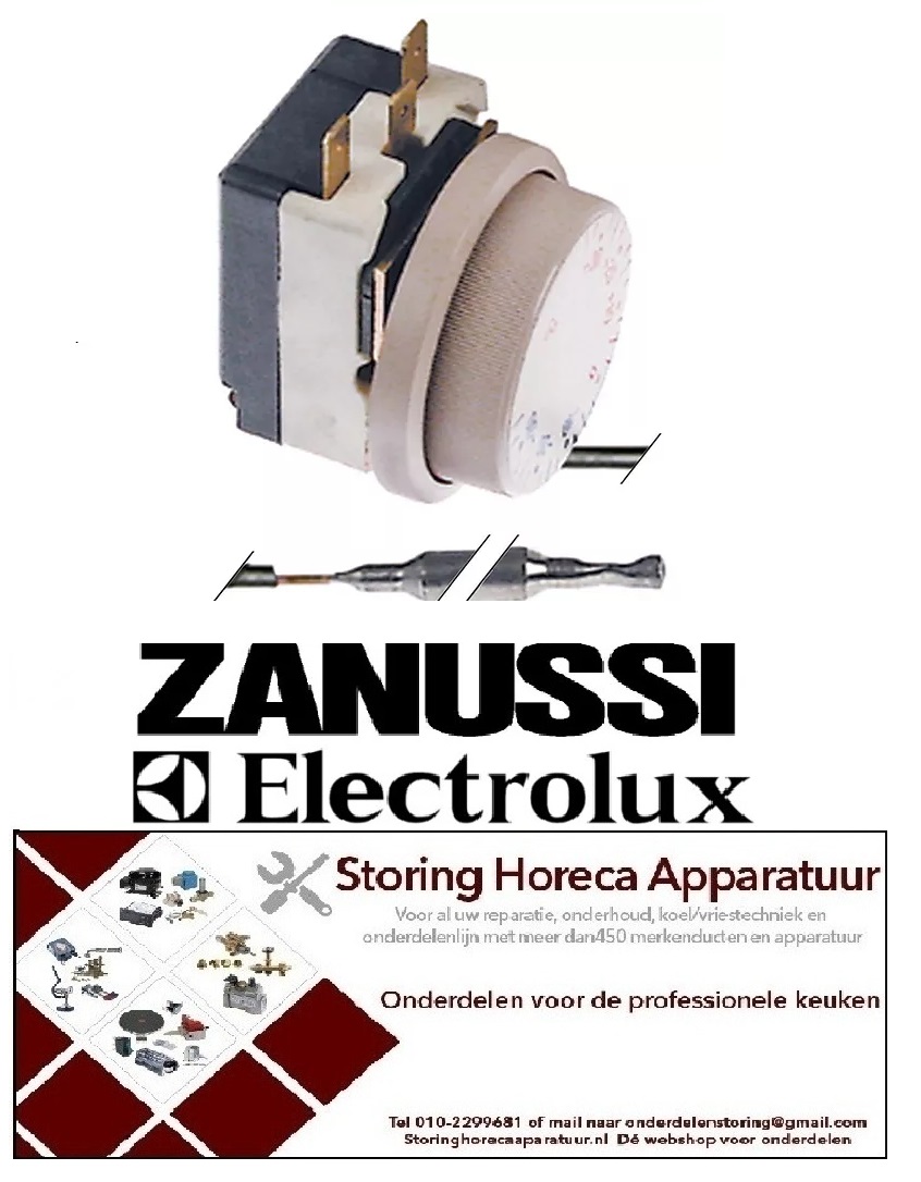799390534 -Thermostaat instelbereik -35 tot +35°C voeler ø6x110mm capillaire 1800mm PRODIGY ELECTROLUX