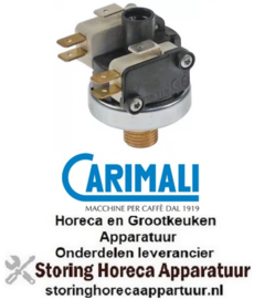 274541107 - Pressostaat ø 38mm drukbereik tot 1,1bar drukaansluiting verticaal vooringesteld op 1,1bar CARIMALI