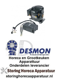 242605158 -Compressor koelmiddel R404A type AE4470Z 220-240V 50Hz HMBP volledig hermetisch 13,7kg 1/2HP DESMON