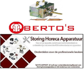 00724064000 - Thermostaat instelbereik 0-120°C Bain-Marie  BERTOS E7BM4B