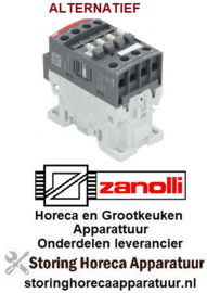 125380108 - Magneetschakelaar  relais AC1 30A 230VAC hoofdcontact 3NO hulpcontact 1NO aansluiting schroefaansluiting ZANOLLI