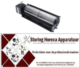 419601643 - Dwarsstroomventilator rol ø 60mm wals L 270mm gelamineerde kerndikte 30mm