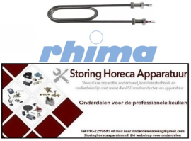 118420444 -Verwarmingselement 1800W 230V VC 1 L 205mm B 58mm H 18mm draad M14x1 bevestigingsafstand 60mm Rhima