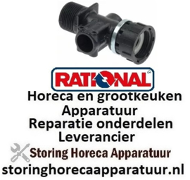 865530960 - Waterverdeler L 83,5mm voor SCC, CM201/202 vanaf 04/2004 draad 3/4" RATIONAL