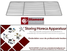 145698836 - Draadrooster B 325mm D 530mm GN 1/1 gecoat Diamond