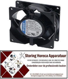 226601082 - Axiaalventilator L 92mm B 92mm H 25mm 230VAC 50-60Hz 9-11W lager kogellager