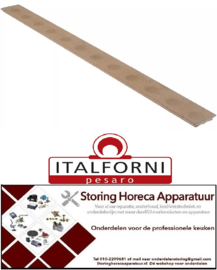 350850038 - Vuurvaststeen L 590mm B 49mm H 15mm  ITALFORNI